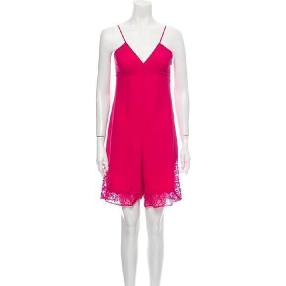 MAJE NWT Pink Plunge Neckline Romper XSMALL